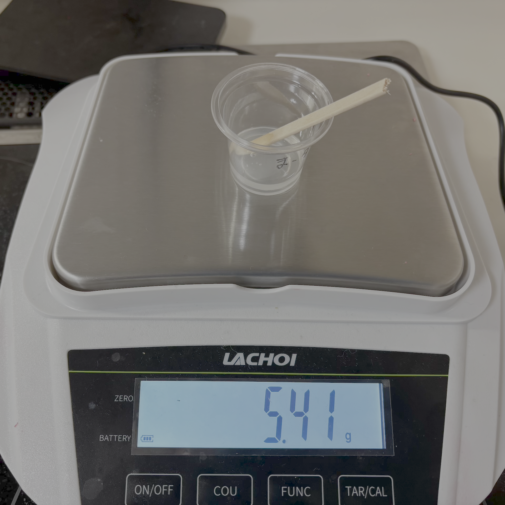 シリコーンの計量