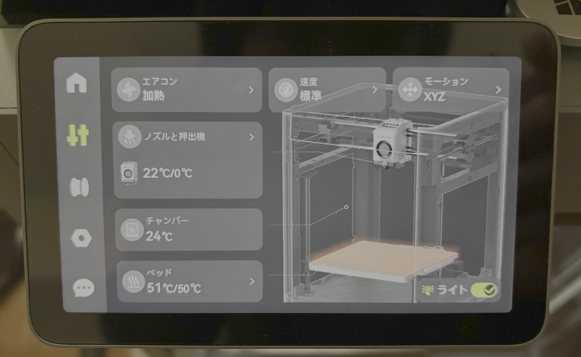 P2Sのチャンバー内でシリコンを保温